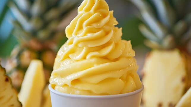 Vegan pineapple soft serve straight from dole plantation