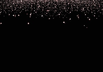 Rose Gold Sparkle Glitter Bokeh Light Brush Effect