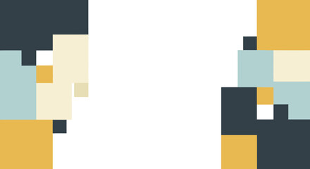 Abstract geometric pattern design with squares and rectangles in a modern, minimalist style
