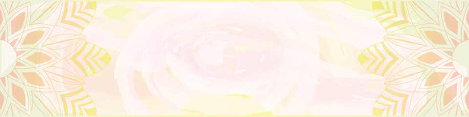 Pink mandala designs with copy space, luxury color, intricate details, solid violet Background for presentations