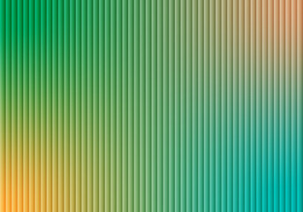 Obraz premium Vertical stripes gradient of green and orange hues