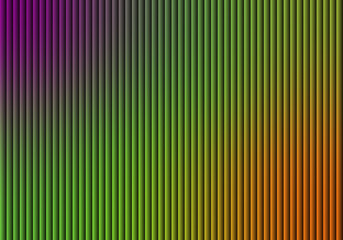Obraz premium Vertical gradient ribbed texture with purple green and orange hues