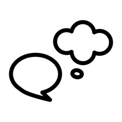 Communication. Conversation vector icon illustration