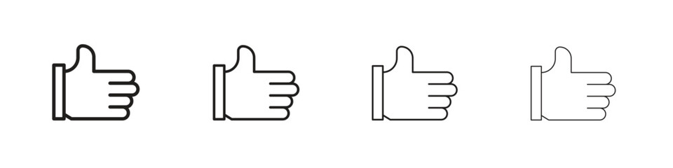 Obraz premium Like icon. Vector isolated pictograms.