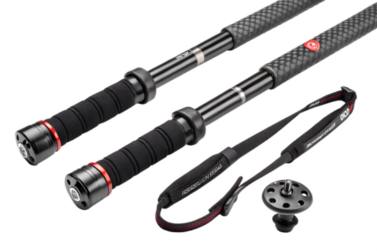 Close up of professional camera stabilizer equipment for photography and videography