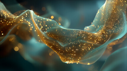 Soft Underwater Light Representing Recovery with Gentle Golden Flow