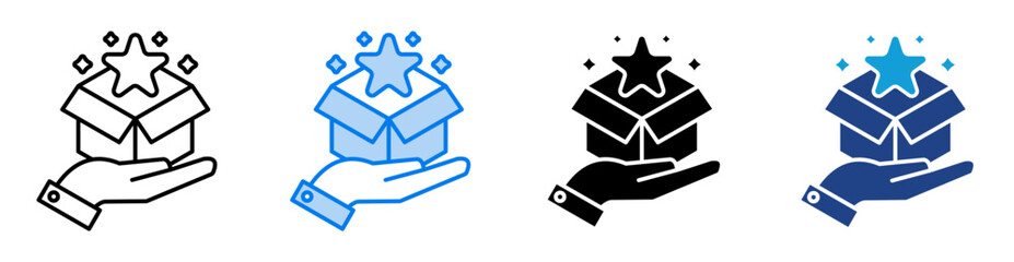 Perks icon set multiple style collection