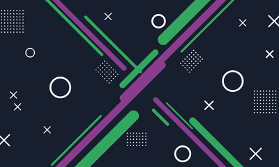 Abstract Geometric Background with Colorful Lines and Shapes.