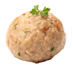 Tasty turkey meatball isolated on transparent background png