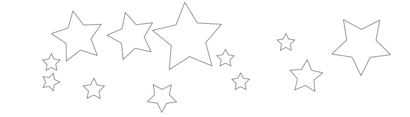 Bright, shiny, silver Christmas star vector illustration design element with a glossy 3D metal decoration shape