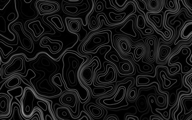 Vector abstract earth relief map seamless pattern element. conceptual elevation map. 