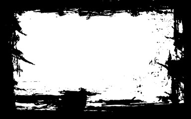 grunge frame with ink splashes