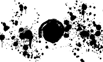 Grunge Ink Splat Background Texture Design