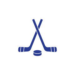 Get Ready to Hit the Ice with this Hockey Icon featuring Sticks and Puck, perfect for Sports Designs, Team Logos, and Winter Fun projects everywhere!