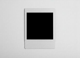 結婚式やアルバム用に最適｜白背景のポラロイドテンプレート Polaroid Photo Template on White Background – Perfect for Wedding Albums