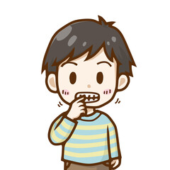爪を噛む男の子／Boy Biting His Nails