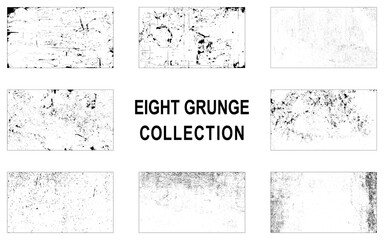 Grunge black and white pattern. Monochrome particles abstract texture. Grunge collection background