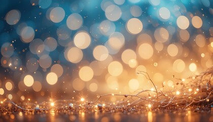 Sparkling lights background perfect for showcasing products with luminous glowing effects
