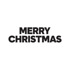 Fototapeta premium Simple merry christmas typography for christmas day