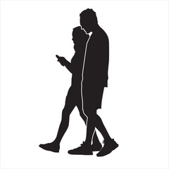 walking together as a couple