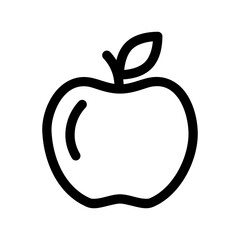 Apples Icon Line Style Vector Transparent Background