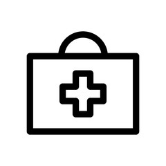 Obraz premium Medical Kit Icon Medical Symbol Vector