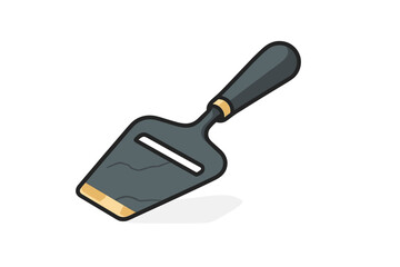 Modern cheese plane kitchen utensil with sharp blade and ergonomic dark handle