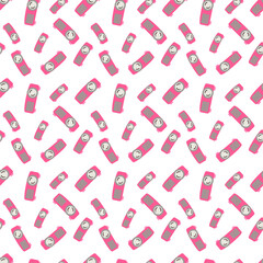 flat design of microscope with a light gray body, a cream-colored base and main tube, and dark brown accents for the stage, objective lenses, and adjustment knobs, all outlined in dark brown