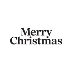 Merry christmas text for greeting card design