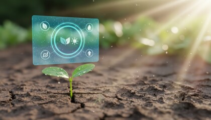 Green Sprout with Digital Interface for Environmental Monitoring