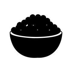 Bowl of granular food icon graphic simple vector design Vector