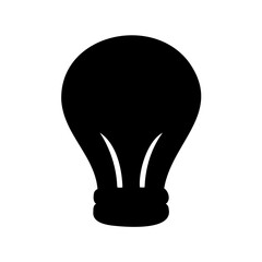 Stylized lightbulb icon symbolizing idea and innovation Vector