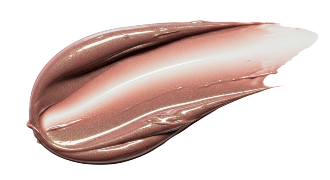 Ultra detailed cosmetic smear highlight reflections on white