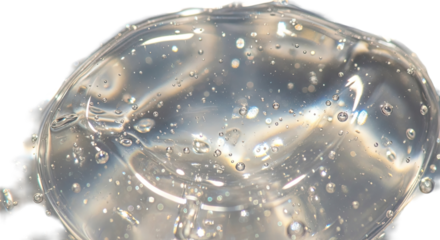 Macro glossy gel texture highlighting micro reflections