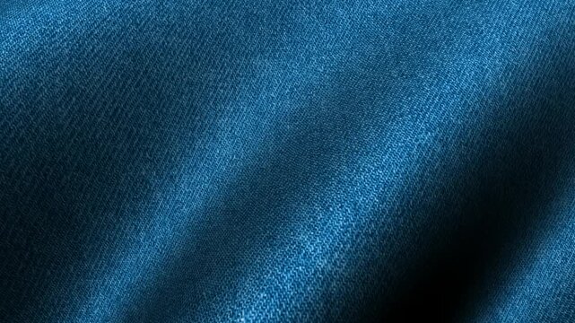 Rich indigo denim texture waves unfolding in fluid animated layers suitable for creative visuals with an elite background
