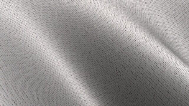Natural white cotton texture waves forming clean soft animation for lightweight visual concepts with an exclusive background