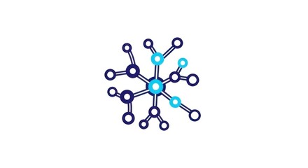 Sleek Minimalist Neural Network Icon Representing Advanced Artificial Intelligence