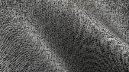 Gray cotton texture waves forming calm animated curves ideal for neutral and minimal motion graphics with a premium background