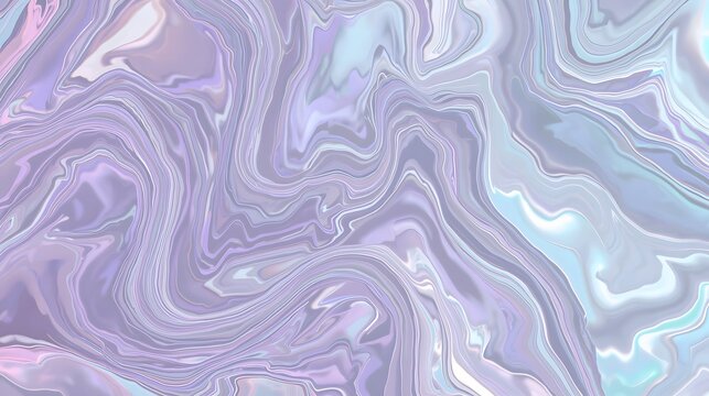 Soft pastel purple and blue marble texture with elegant swirling liquid pattern illustration