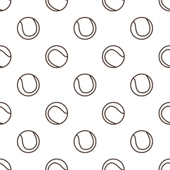 line art pattern of tennis ball. It is predominantly a vibrant lime green color, with a distinctive light beige or off-white curved line pattern on its surface, characteristic of a tennis ball