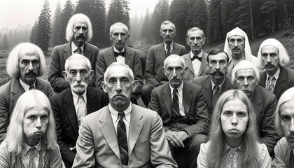Peculiar Portraits in a Surreal Forest Gathering