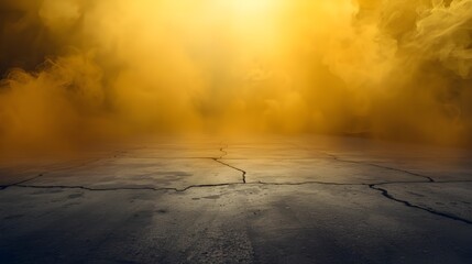 full concrete floor smoke explosion background