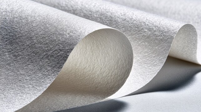 White paper is recognizable by its corners, the shadow it creates, a blank page, a curl at the edge, and the texture that makes a suitable background