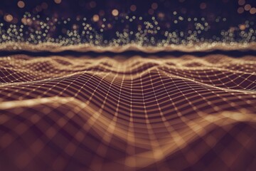 A vibrant mesh of interconnected golden lines