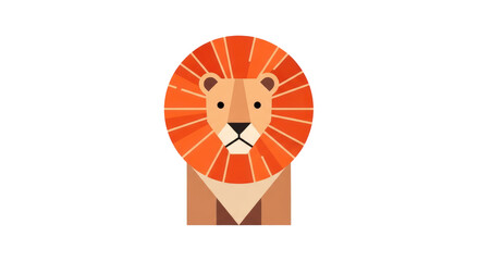 illustration of a lion in a circle