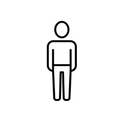 Black Glyph People Waiting Queue in Perspective Vector Image for Customer Line and Management