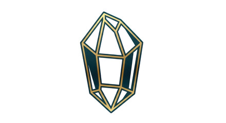vector illustration of an abstract diamond