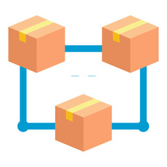 business transformation flat icon