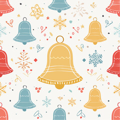 Minimal White and Gold Christmas Tree Pattern