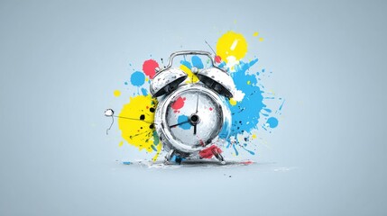 The logo concept of a hand-drawn stopwatch symbol is meant to signify fast times, emphasizing express and urgent services in a doodle style that highlights deadlines and potential delays